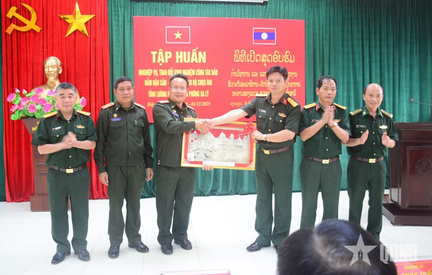 Refresher course on logistics and technical work held for Lao officers